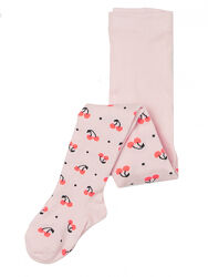 Колготки трикотаж бавовняні з принтом для дівчинки H&M 0619739086 рожевий