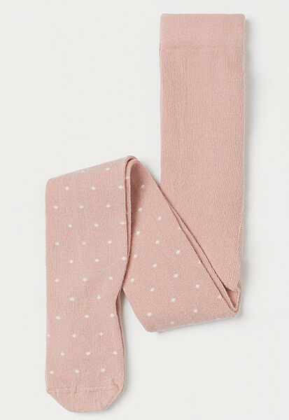 Колготки бавовняні для дівчинки H&M 0619739107 рожевий
