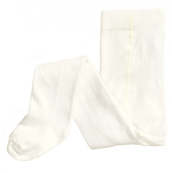 Колготки трикотаж бавовняні однотонні для дівчинки H&M 0147273001 білий