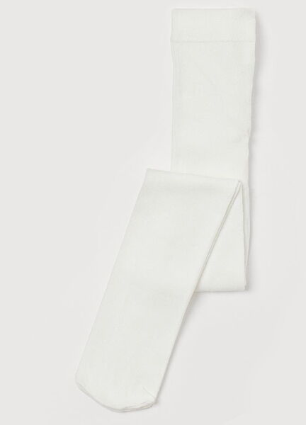 Колготки бавовняні однотонні для дівчинки H&M 0738859003 білий