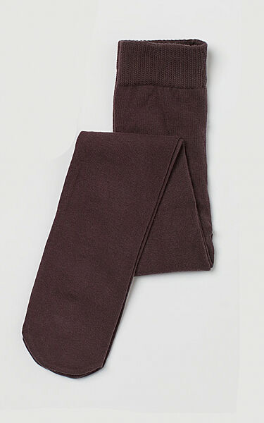 Колготки бавовняні однотонні для хлопчика H&M 0293433-002 коричневий
