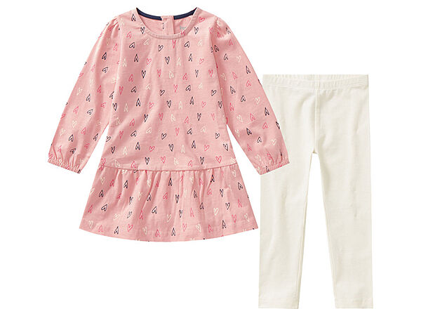 Костюм плаття і лосини для дівчинки Lupilu LYCRA 386733 рожевий