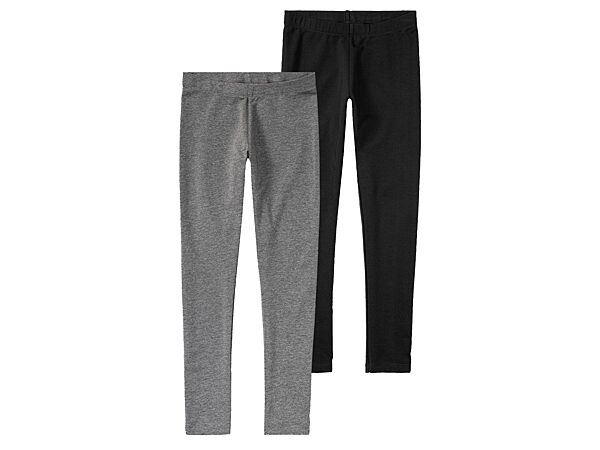 Лосини набір 2 шт. з мікроначосом для дівчинки Pepperts LYCRA 427853 Різнобарвний