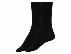 Шкарпетки трикотаж високі набір 2 пари для жінки Esmara LYCRA 464401 чорний