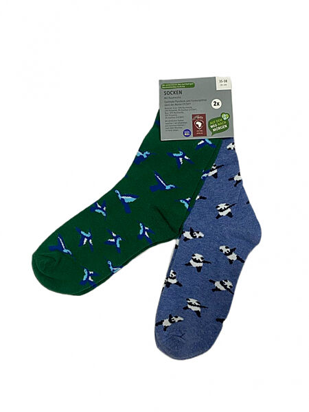 Шкарпетки трикотаж високі набір 2 пари для жінки Lidl LYCRA 464602-1 Різнобарвний