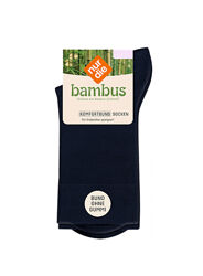 Шкарпетки однотонні високі для жінки Nur Die 496827 темно-синій