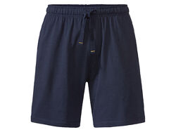 Піжамні шорти бавовняні з кишенями для чоловіка Livergy LIDL 382220 темно-синій
