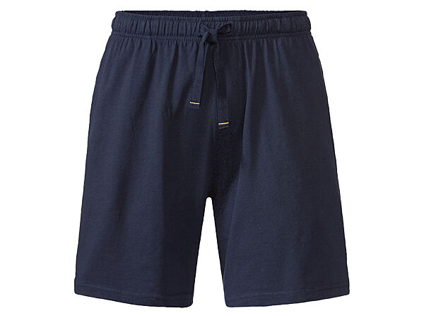 Піжамні шорти бавовняні з кишенями для чоловіка Livergy LIDL 382220 темно-синій