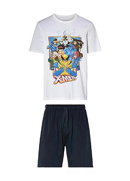 Піжама футболка і шорти для чоловіка Disney Marvel 443256 Різнобарвний