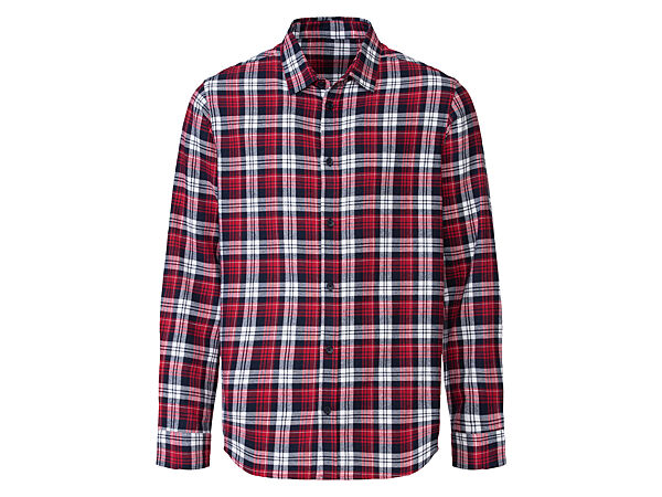 Сорочка фланелева для чоловіка Livergy LIDL 426089 бордовий