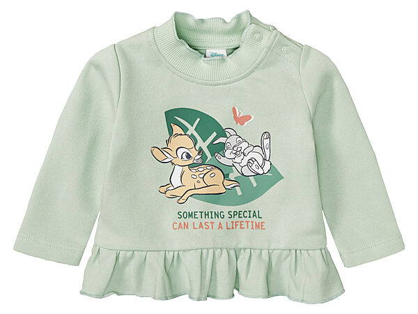 Світшот двунитка для дівчинки Disney Бемби 412730 зелений