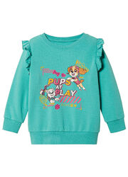 Світшот двунитка для дівчинки Disney Щенячий патруль 461541 бірюза