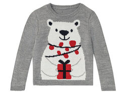 Свитер з миготливими світлодіодами для хлопчика Lupilu LIDL 363693 сірий