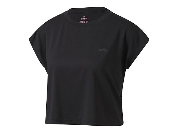 Спортивна футболка з швидковисихаючої тканини для жінки Crivit LYCRA 434762 чорний