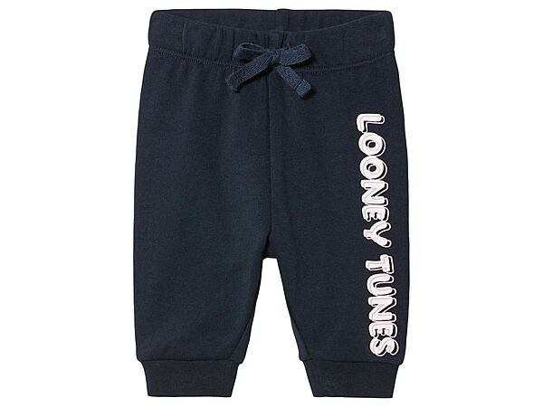 Спортивні штани джоггери двунитка для дівчинки Disney Looney Tunes 468582 темно-синій