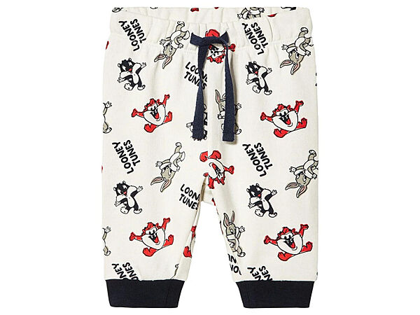 Спортивні штани джоггери двунитка для хлопчика Disney Looney Tunes 468581 білий