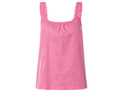 Топ із суміші льону та бавовни для жінки Esmara LIDL 442998 рожевий