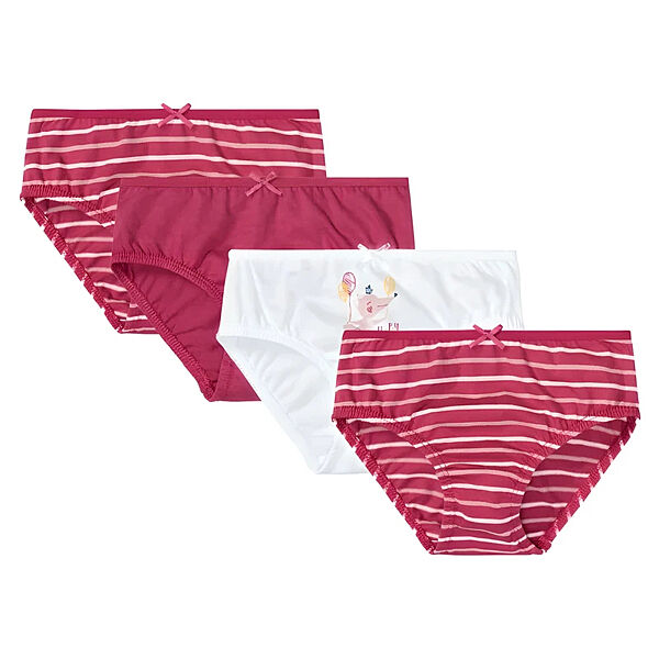 Трусики сліпи набір 4 шт. для дівчинки Lupilu LIDL 382084 малиновий