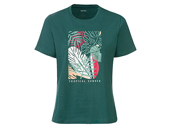 Футболка прямого крою для жінки Esmara LIDL 371388 зелений