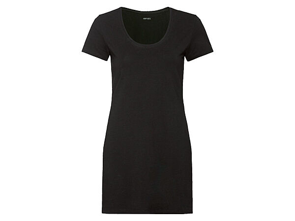 Футболка подовжена для жінки Esmara LYCRA 381428 чорний