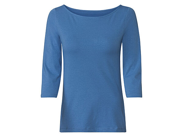 Футболка-лонгслів рукав 3/4 для жінки Esmara LYCRA 453546 блакитний