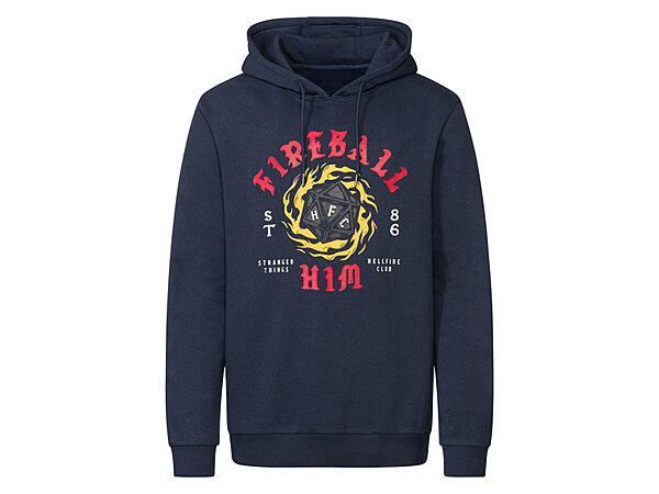 Худі з начосом для чоловіка Lidl Netflix Stranger Things 435399 темно-синій
