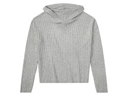 Худі трикотажне рубчик для дівчинки Pepperts Lenzing EcoVero 451957 сірий