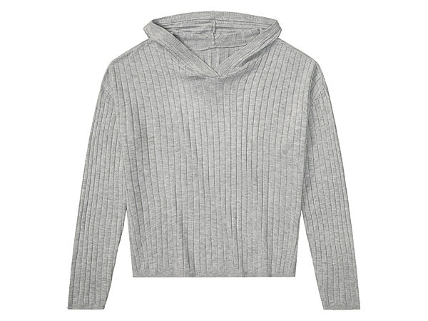Худі трикотажне рубчик для дівчинки Pepperts Lenzing EcoVero 451957 сірий