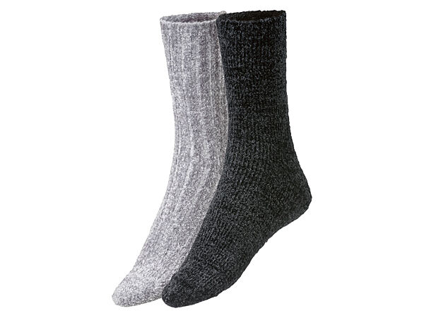 Шкарпетки набір 2 пари із синелі для жінки Esmara LYCRA 393351 Різнобарвний