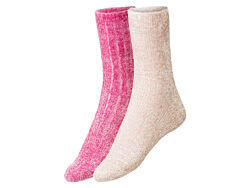 Шкарпетки набір 2 пари із синелі для жінки Esmara LYCRA 393351-1 Різнобарвний