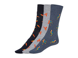 Шкарпетки набір 3 пари для чоловіка Livergy LYCRA 450232-1 Різнобарвний