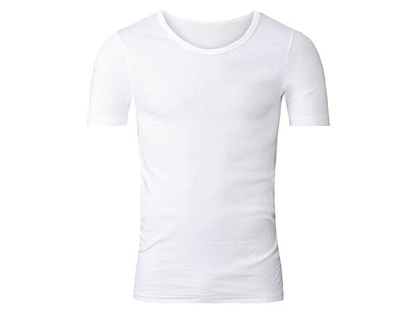 Футболка натільна бавовняна трикотажна для чоловіка Livergy LIDL 499675 білий