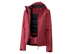 Термо-куртка лижна мембранна 3000мм для жінки Crivit BIONIC-FINISH ECO 363595 бордовий