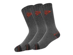 Шкарпетки 3 пари махра з широкою резинкою для чоловіка Dunlop LYCRA 437479 сірий
