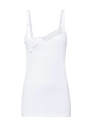 Майка для мам-годувальниць з вшитим топом для жінки Esmara LYCRA 370402 білий