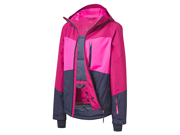 Термо-куртка лижна мембранна 3000мм для жінки Crivit THERMOLITE EcoMade 426412 малиновий