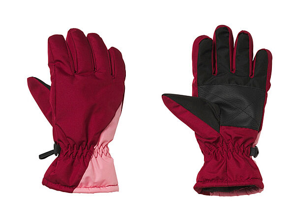 Перчатки водонепроникні на мікрофлісі для дівчинки Crivit 3M Thinsulate 427331 бордовий
