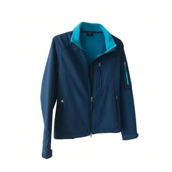 Куртка Softshell водовідштовхувальна та вітрозахисна для жінки Crane BIONIC-FINISH ECO 23341852 темно-синій