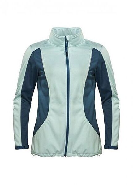 Куртка Softshell водовідштовхувальна та вітрозахисна для жінки Crivit BIONIC-FINISH ECO 287680 бірюза