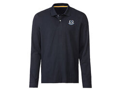 Футболка поло з довгими рукавами бавовняний для чоловіка Livergy LIDL 435715 темно-синій