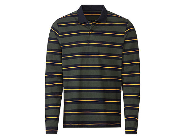 Футболка поло з довгими рукавами бавовняний для чоловіка Livergy LIDL 435715 Різнобарвний