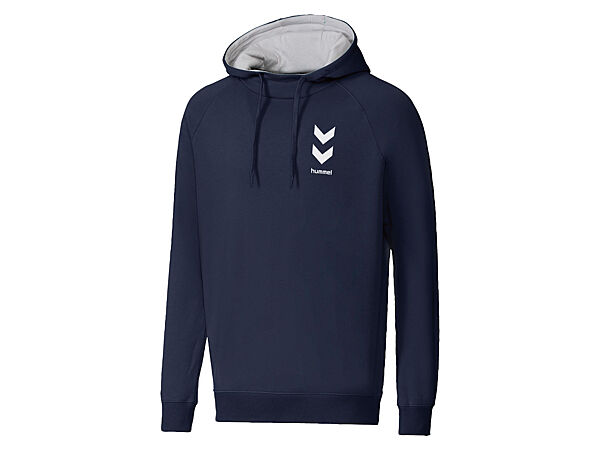 Худі з начосом для чоловіка Hummel LIDL 216199 темно-синій