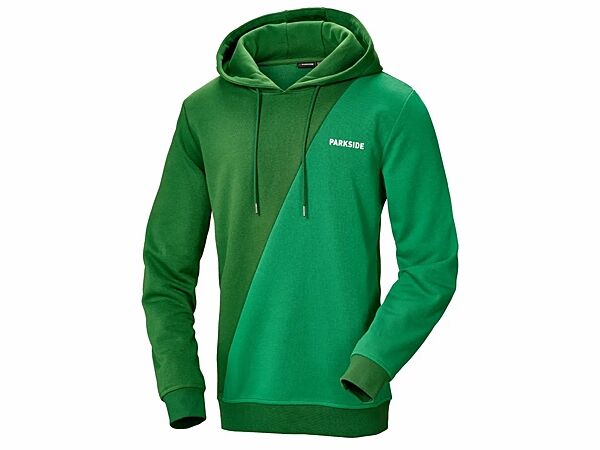 Худі з начосом для чоловіка Parkside Ecoprint 450941 зелений