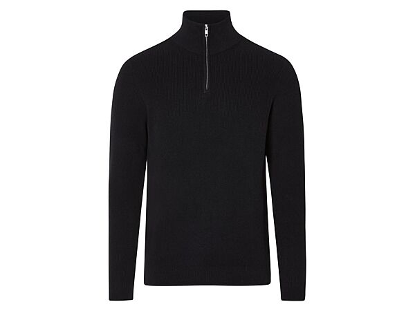 Свитер на блискавці для чоловіка Livergy LIDL 465178 чорний