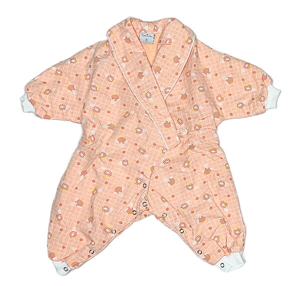 Комбінезон -халат махровий для дівчинки Tavolinchen 844a помаранчевий