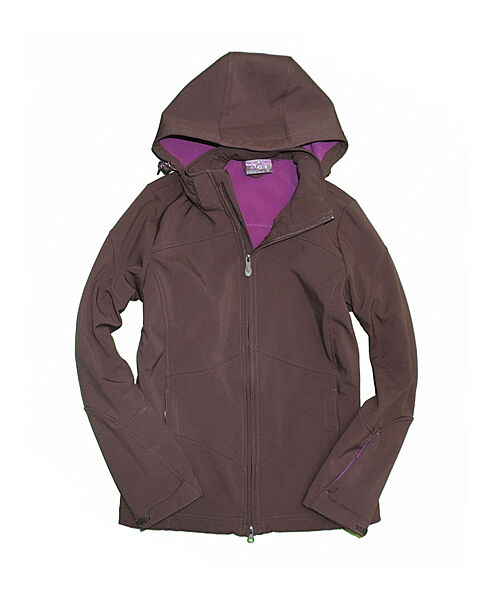 Куртка Softshell водовідштовхувальна та вітрозахисна для жінки Alpine 267952 коричневий