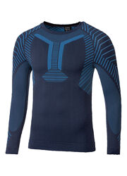 Термо-реглан з зональною терморегуляцією для чоловіка Crivit LYCRA 389618 темно-синій