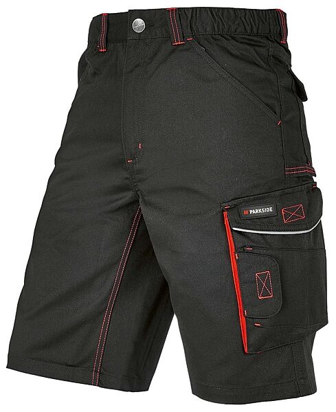 Шорти робочі Карго із функціональними кишенями для чоловіка Parkside LIDL 443398 чорний