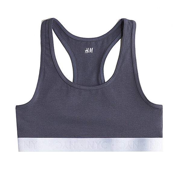 Топ борцівка для дівчинки H&M 0942256-015 графітовий