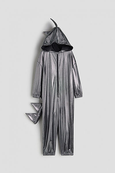 Карнавальний костюм з блискучого трикотажу для хлопчика H&M Динозавр 1207147-001 сірий